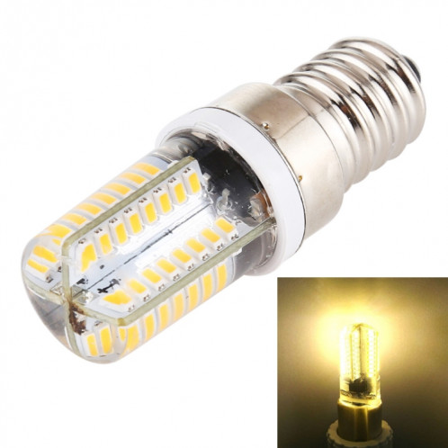 E14 SMD 3014 64 LED Dimmable LED Corn Light, AC 220V (Blanc Chaud) SH74WW1259-06