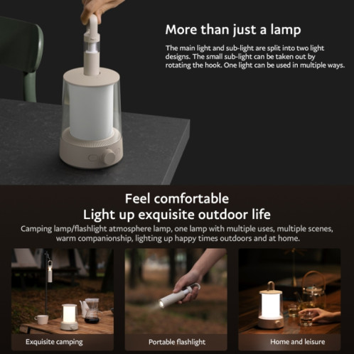 Lampe de poche de camping séparable d'origine Xiaomi Mijia 2 en 1 SX89941570-08