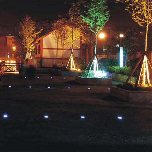 4 PCS 8 LED IP65 Lampe enterrée à énergie solaire étanche Garden Villa Garden Lawn Projecteur décoratif (lumière blanche) SH26WL1298-011