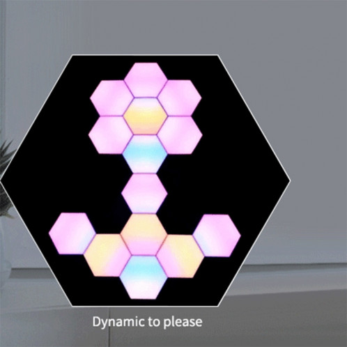 3 PCS / Set LifeSmart Creative Geometry Assembly Quantum Light avec Base, Smart APP Control / Voice Control SL9821989-013