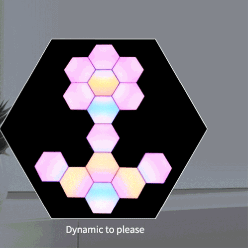 3 PCS / Set LifeSmart Creative Geometry Assembly Quantum Light avec Base, Smart APP Control / Voice Control SL9821989-013