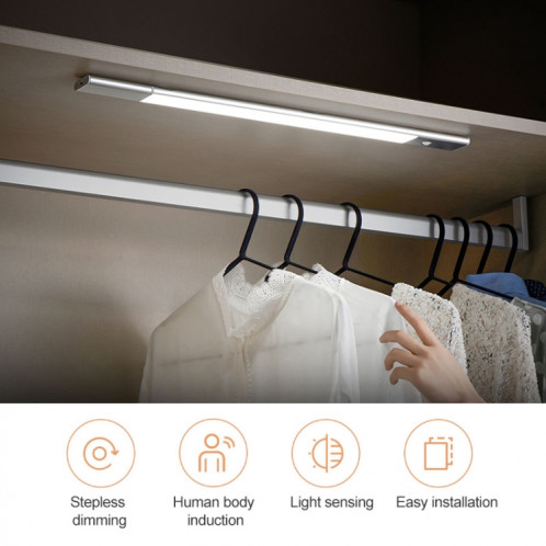Capteur de lumière sans fil d'origine Xiaomi Youpin EZVALO 1W + lumière de capteur de corps humain, lumière blanche 5000 K, longueur de 40 cm SX98321008-013