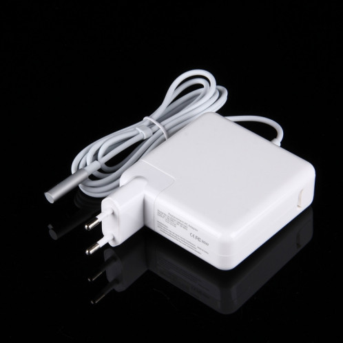 18.5V 4.6A 85W 5 Pin L Style MagSafe 1 chargeur d'alimentation pour Apple Macbook A1222 / A1290 / A1343, longueur: 1.7 m, UE Plug (blanc) SH025W902-06