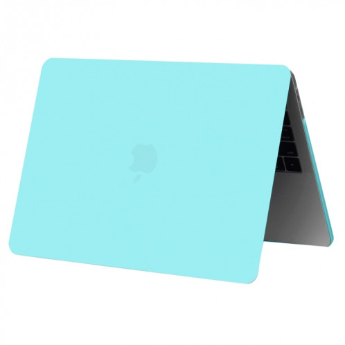 Pour 2016 Nouveau Macbook Pro 13.3 pouces A1706 & A1708 Ordinateur Portable Texture Givrée PC Cas de Protection (Bleu Vert) SH052G1594-06