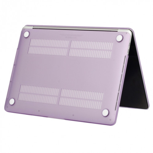 Pour 2016 Nouveau Macbook Pro 13.3 pouce A1706 & A1708 Ordinateur Portable Texture Givrée PC Cas de Protection (Violet) SH052P1088-06