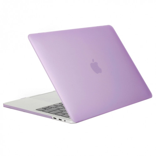 Pour 2016 Nouveau Macbook Pro 13.3 pouce A1706 & A1708 Ordinateur Portable Texture Givrée PC Cas de Protection (Violet) SH052P1088-06