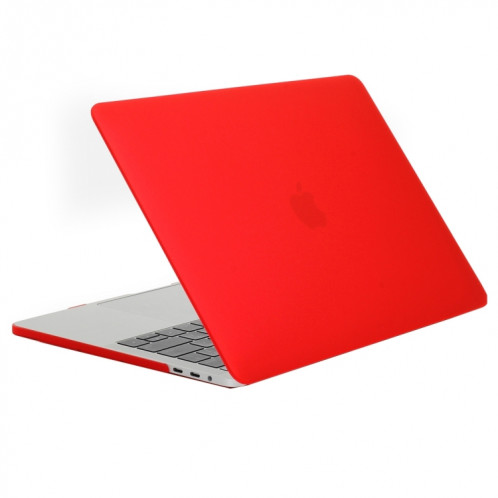 Pour 2016 Nouveau Macbook Pro 13.3 pouces A1706 & A1708 Ordinateur Portable Texture Givrée PC Cas de Protection (Rouge) SH052R1098-06