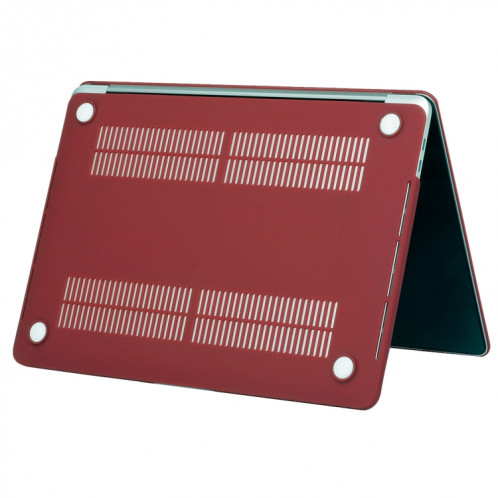 Pour 2016 Nouveau Macbook Pro 13.3 pouce A1706 & A1708 Ordinateur Portable Texture Givrée PC Cas de Protection (Rouge Vent) SH52WR1038-06