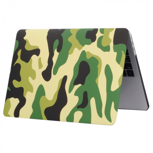 Pour 2016 Nouveau Macbook Pro 13.3 pouce A1706 et A1708 Vert Camouflage Motif Ordinateur Eau Stickers PC Cas de Protection SH053D888-05