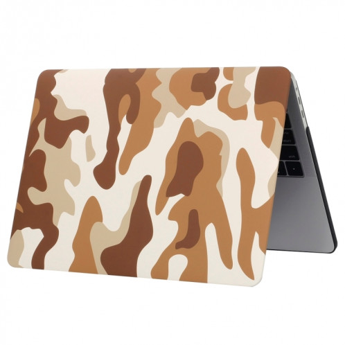 Pour 2016 Nouveau Macbook Pro 13.3 pouce A1706 & A1708 Brun Camouflage Motif Ordinateur Eau Stickers PC Cas de Protection SH053E1937-05