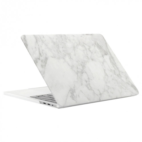 Pour 2016 Nouveau Macbook Pro 13.3 pouce A1706 et A1708 Blanc Gris Texture Marbre Motif Ordinateur Eau Stickers PC PC Étui de Protection SH053K1758-05