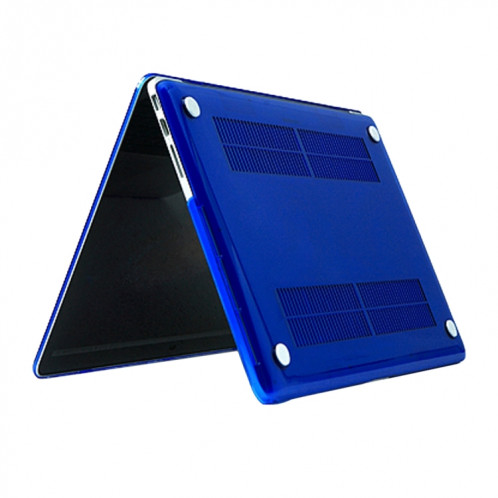 Pour 2016 Nouveau Macbook Pro 13,3 pouces A1706 & A1708 ordinateur portable Crystal PC Housse de protection (bleu foncé) SH055D52-03