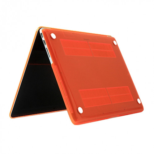 Pour 2016 Nouveau Macbook Pro 13.3 pouces A1706 & A1708 Ordinateur Portable Crystal PC Housse de Protection (Orange) SH055E401-03