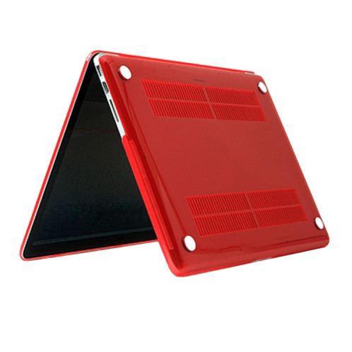 Coque de protection pour Macbook Pro 13.3 pouces 2016 A1706 / A1708 Crystal PC (Rouge) SH055R441-03