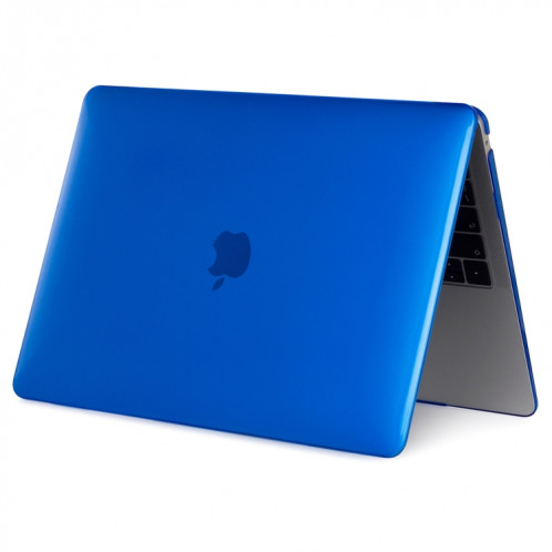 Housse de protection en cristal pour ordinateur portable pour MacBook Air 13,3 pouces A1932 (2018) (bleu foncé) SH211D1485-04