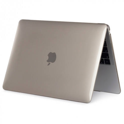 Housse de protection en cristal pour ordinateur portable pour MacBook Air 13,3 pouces A1932 (2018) (Gris) SH211H32-04