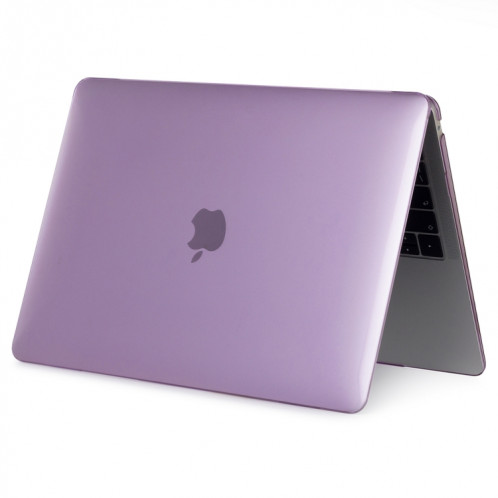 Housse de protection en cristal pour ordinateur portable pour MacBook Air 13,3 pouces A1932 (2018) (Violet) SH211P315-04