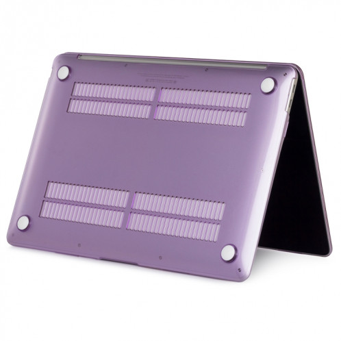 Housse de protection en cristal pour ordinateur portable pour MacBook Air 13,3 pouces A1932 (2018) (Violet) SH211P315-04