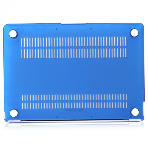 Etui de protection pour ordinateur portable de style mat pour MacBook Air 13,3 pouces A1932 (2018) (Bleu foncé) SH212D92-04