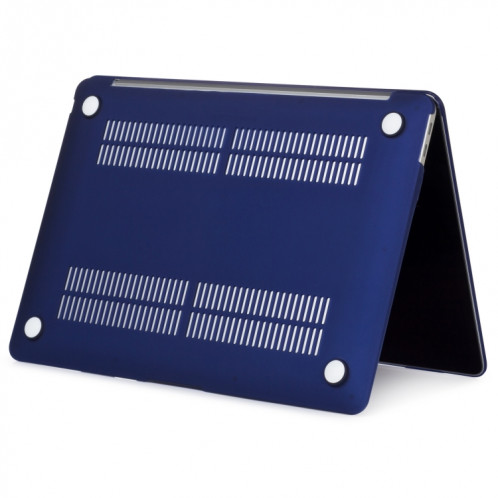 Etui de protection pour ordinateur portable de style mat pour MacBook Air 13,3 pouces A1932 (2018) (bleu pivoine) SH12PE687-04