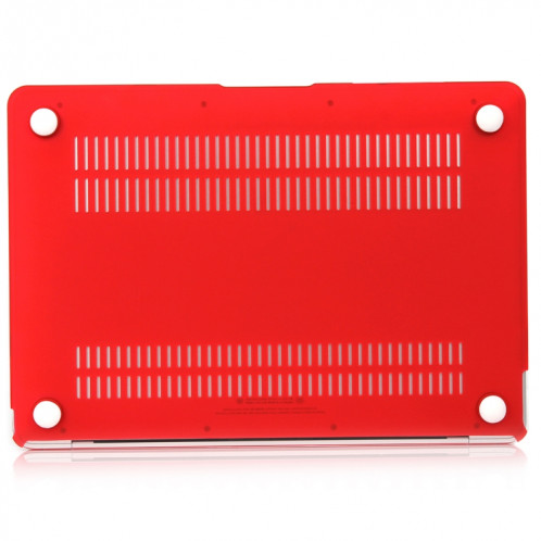 Etui de protection pour ordinateur portable de style mat pour MacBook Air 13,3 pouces A1932 (2018) (Rouge) SH212R1113-04