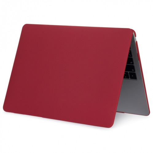 Etui de protection pour ordinateur portable de style mat pour MacBook Air 13,3 pouces A1932 (2018) (Vin Rouge) SH12WR1146-04