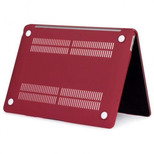 Etui de protection pour ordinateur portable de style mat pour MacBook Air 13,3 pouces A1932 (2018) (Vin Rouge) SH12WR1146-04