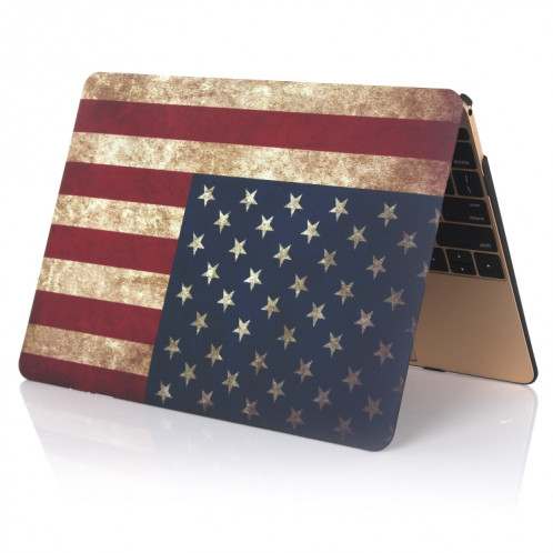 Étui de protection pour drapeau américain pour ordinateur portable de style bâton d'eau pour MacBook Air 13,3 pouces A1932 (2018) SH0214316-04