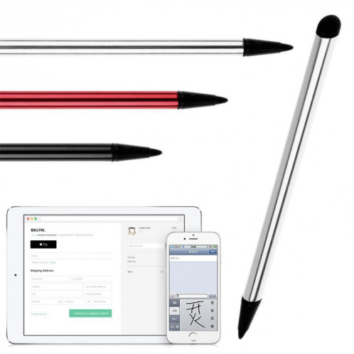 Écran tactile capacitif résistif Precision Touch Stylet à double pointe (rouge) SH292R1584-06