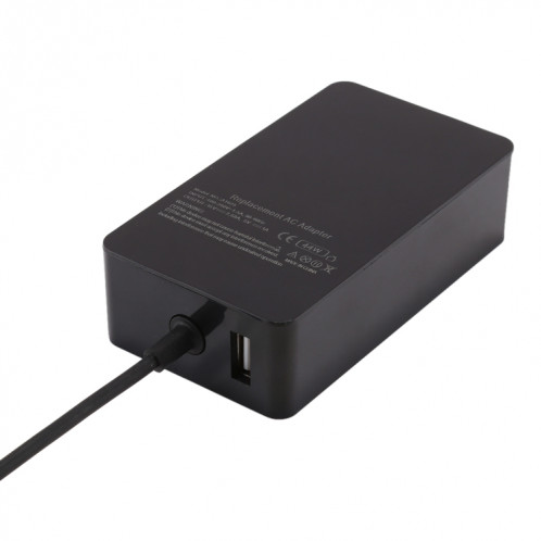A1625 15V 2.58A 44W adaptateur de chargeur d'alimentation ca pour Microsoft Surface Pro 6 / Pro 5 (2017) / Pro 4, prise ue SH294A1177-06