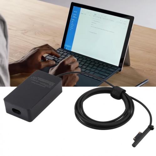 A1625 15V 2.58A 44W adaptateur de chargeur d'alimentation ca pour Microsoft Surface Pro 6 / Pro 5 (2017) / Pro 4, prise ue SH294A1177-06