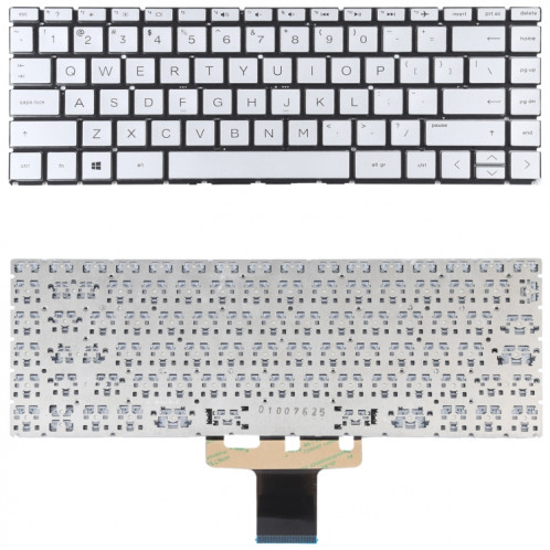 Clavier pour HP Pavilion x360 14-CK 14-CD 14-CE 14-CM 14-DG version US (Argent) SH758S232-05
