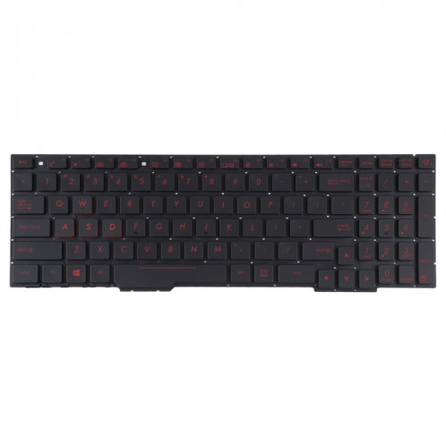 Pour Asus GL553VW ZX53V FX53VD ZX553 FX753 GL753 Version américaine clavier avec rétro-éclairage SH0761664-05