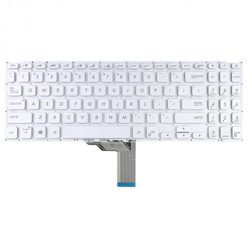 Pour Asus Vivobook X512 X512D X512DA X512F X512FA X512U Clavier Version US avec rétroéclairage (Argent) SH763S1952-05