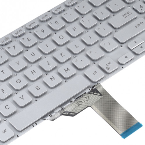 Pour Asus Vivobook X512 X512D X512DA X512F X512FA X512U Clavier Version US avec rétroéclairage (Argent) SH763S1952-05