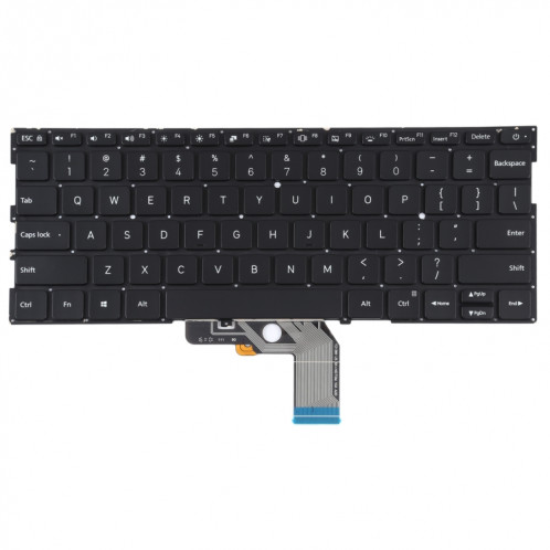 Pour Xiaomi Mi Air 13.3 Version US Clavier avec rétroéclairage (Noir) SH767B132-05