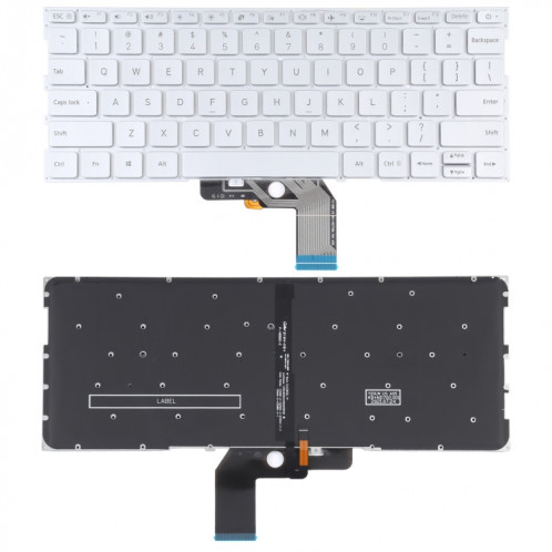 Pour Xiaomi Mi Air 13.3 US Version Clavier avec rétroéclairage (Argent) SH767S768-05