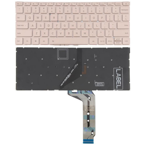 Clavier rétroéclairé pour Xiaomi Mi Notebook Air 12.5 (version américaine) (doré) SH769J101-05
