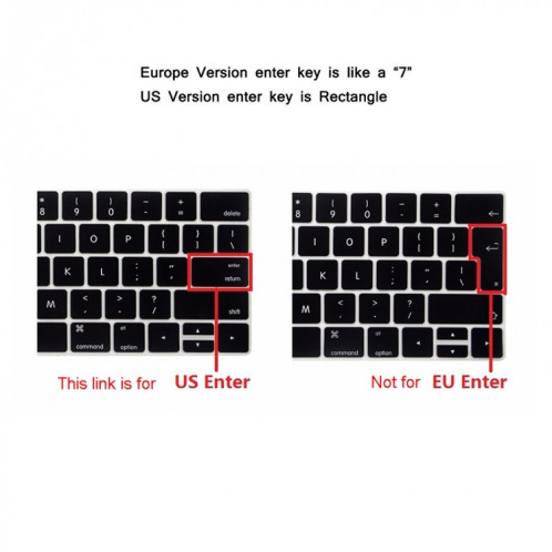 ENKAY Hat-Prince 2 en 1 Coque de protection en plastique dur givré + US Version Ultra-mince TPU Protecteur clavier pour 2016 Nouveau MacBook Pro 15,4 pouces avec Touchbar (A1707) (Gris) SE902H17-011