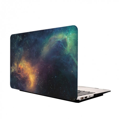 Pour Macbook Air 11,6 pouces Starry Sky Patterns Apple ordinateur portable Water Decals PC étui de protection (vert) SH007G50-05