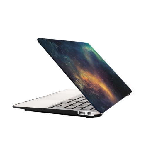 Pour Macbook Pro 15,4 pouces Starry Sky Patterns Apple Laptop Water Stickers PC étui de protection (vert) SH009G1393-05