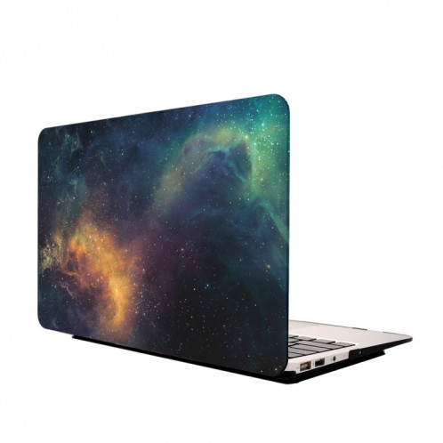 Pour Macbook Air 13,3 pouces Starry Sky Patterns Apple Laptop Water Stickers PC Housse de protection (vert) SH011G1249-07