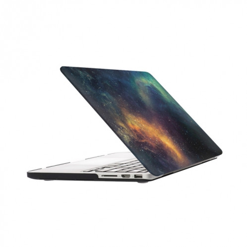 Pour Macbook Pro Retina 13,3 pouces Starry Sky Patterns Apple Laptop Water Stickers PC étui de protection (vert) SH012G138-07