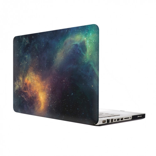 Pour Macbook Pro 13,3 pouces Starry Sky Patterns Apple Laptop Water Stickers PC étui de protection (vert) SH013G454-07
