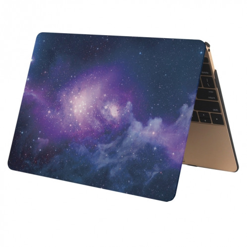 Pour Macbook Pro Retina 12 pouces Starry Sky Patterns Apple Laptop Water Stickers PC Housse de protection (Bleu) SH014L941-06