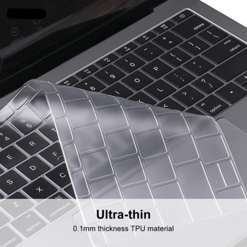 ENKAY TPU Housse Protecteur Clavier pour MacBook 12 Pouces (2015) sans Touch Bar & Pro 13.3 Pouces (2016) sans Barre Tactile (A1708), Version Europe SE14031426-08