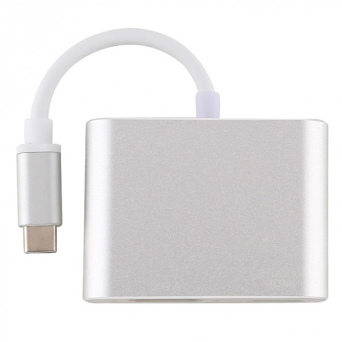 Adaptateur multifonction d'interface 4 en 1 USB / Type-C vers 4K HDMI + VGA + USB 3.0 SH25151269-07