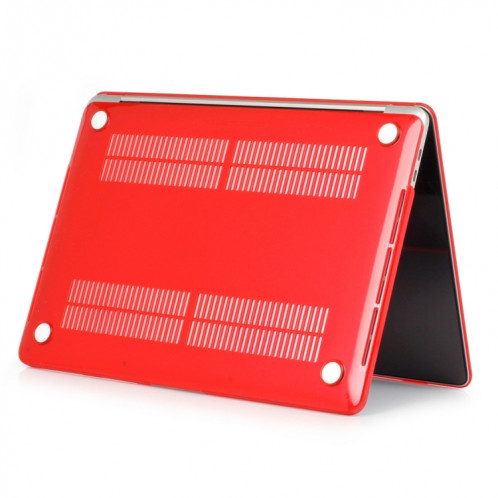 ENKAY Chapeau-Prince 2 en 1 cristal dur coque en plastique de protection + Europe Version Ultra-mince TPU couvercle de clavier de protection pour 2016 MacBook Pro 13,3 pouces avec barre tactile (A1706) (rouge) SE604R1685-012