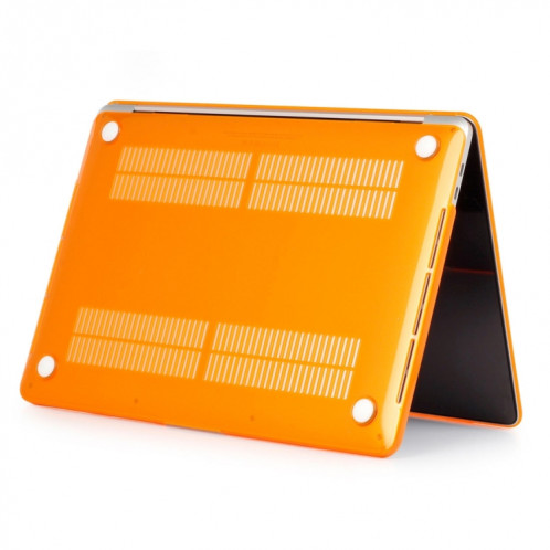 ENKAY Chapeau-Prince 2 en 1 cristal dur coque en plastique de protection + Europe Version Ultra-mince TPU clavier couvercle de protection pour 2016 MacBook Pro 13,3 pouces sans barre tactile (A1708) (Orange) SE605E435-012