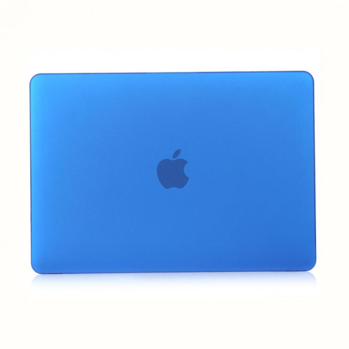 Étui de protection pour ordinateur portable de style givré pour MacBook Pro 13,3 pouces A1989 (2018) (bleu foncé) SH316D247-04